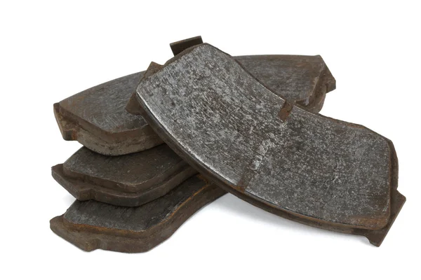 Old brake pads disk brake (isolated) — Stock Photo, Image