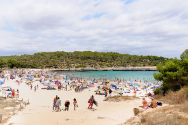 Beach on Mallorca clipart