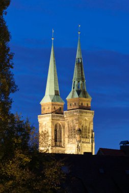 St. Lorenz Church towers clipart