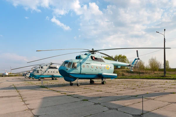 Несколько вертолётов Ми-14 — стоковое фото