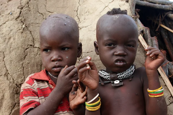 Himba Kinder — Stockfoto