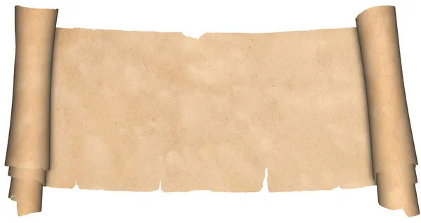 stock image Ancient scroll of parchment.