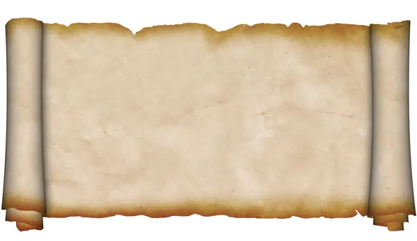 Antike Schriftrolle aus Pergament. — Stockfoto