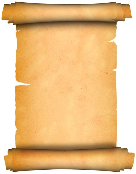 Antieke scroll van perkament. — Stockfoto