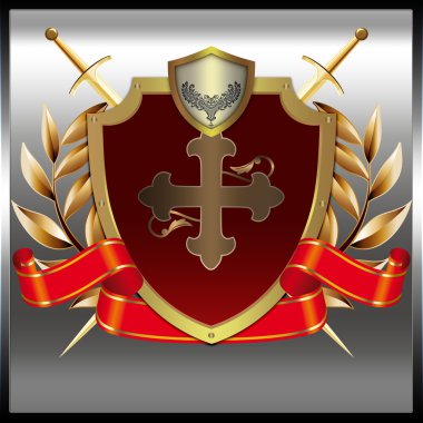 Heraldic shield. clipart