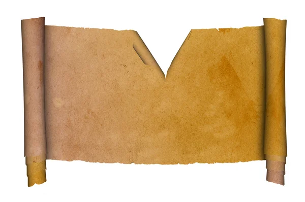 Svitek pergamenu, starožitný. — Stock fotografie