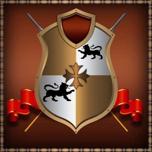 stock image Medieval shield.
