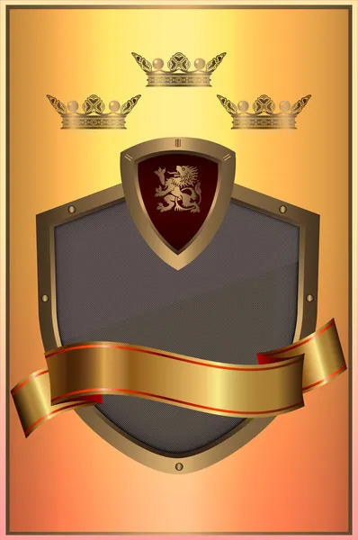 Tarcza heraldyczna. — Zdjęcie stockowe