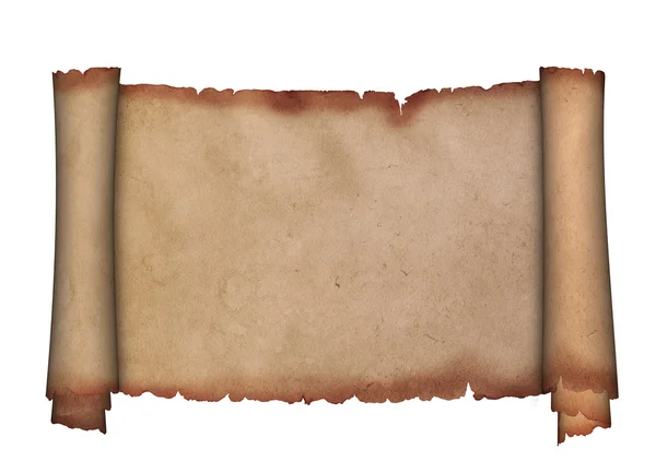 Rotolo antico di pergamena . — Foto Stock