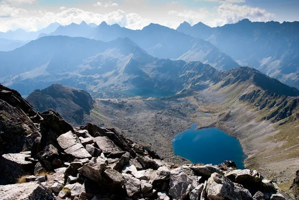 Tatra mountain beş göller Köyü Telifsiz Stok Imajlar