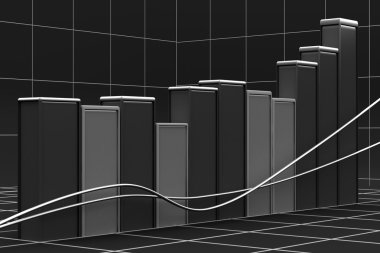 çubuk grafik renkli bloklarla büyüyen