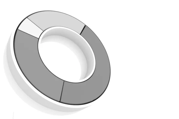 stock image 3d pie chart graph