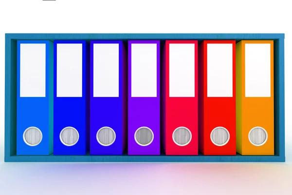 흰색으로 분리 된 사무실 폴더 — 스톡 사진