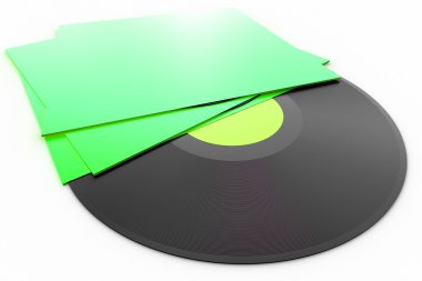 siyah vinil plak lp albüm disk