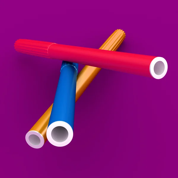 stock image Bright markers