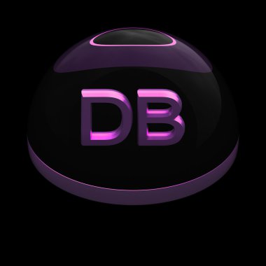 3D tarzı dosya formatı simgesi - db