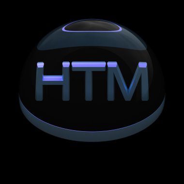 3D tarzı dosya formatı simgesi - html