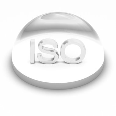 3D tarzı dosya formatı simgesi - ISO