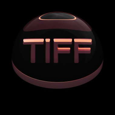 3D-stijl bestand formaat icon - tiff