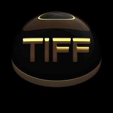 3D-stijl bestand formaat icon - tiff