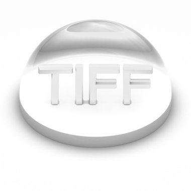 3D-stijl bestand formaat icon - tiff