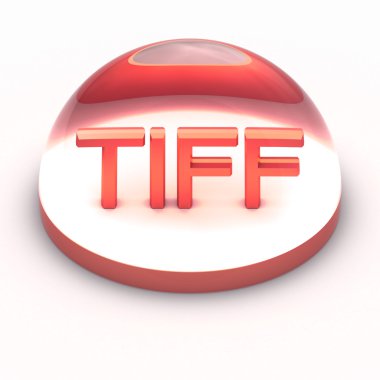 3D-stijl bestand formaat icon - tiff