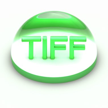 3D Style file format icon - TIFF clipart