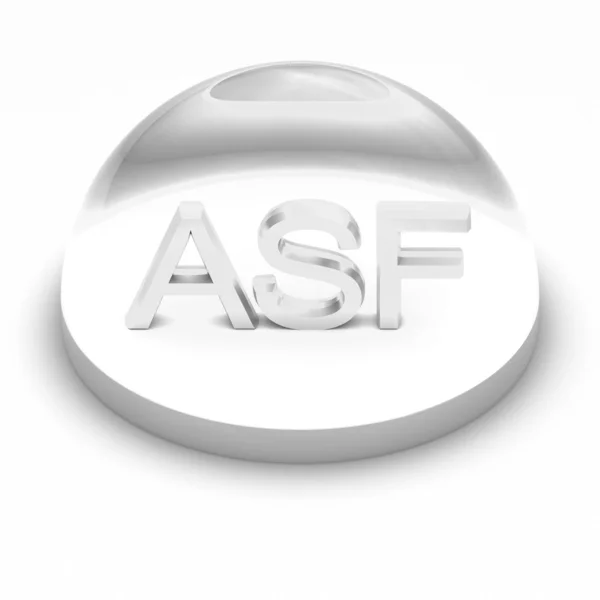3D souboru formát ikona stylu - asf — Stock fotografie