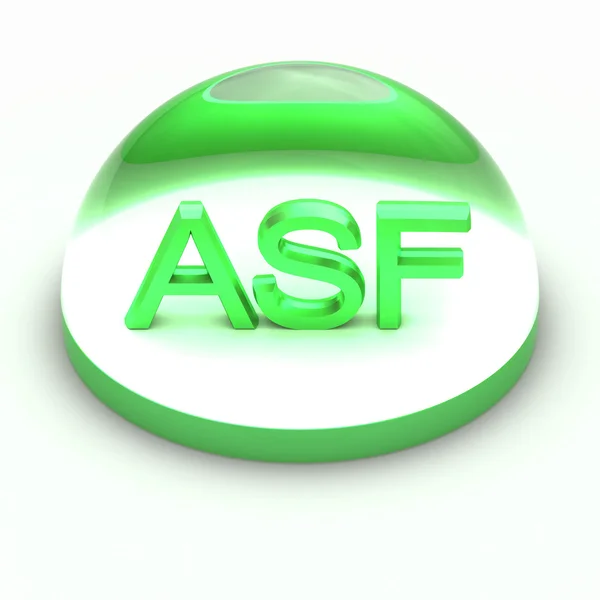 Icono de formato de archivo 3D Style - ASF — Foto de Stock