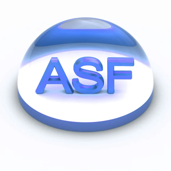 3D-stijl bestand formaat icon - asf — Stockfoto