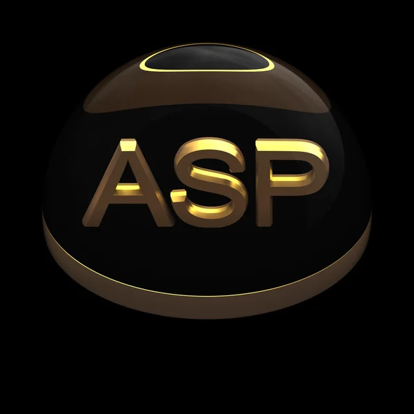 3D-s fájl formátumot stílusikon - Asp — Stock Fotó