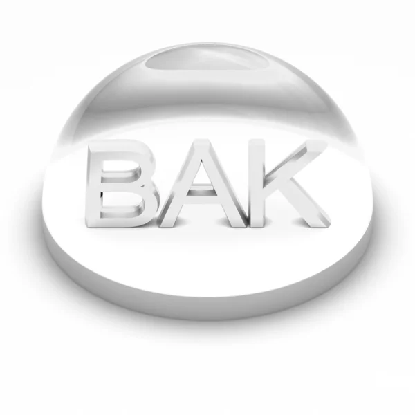 Ícone de formato de arquivo de estilo 3D - BAK — Fotografia de Stock
