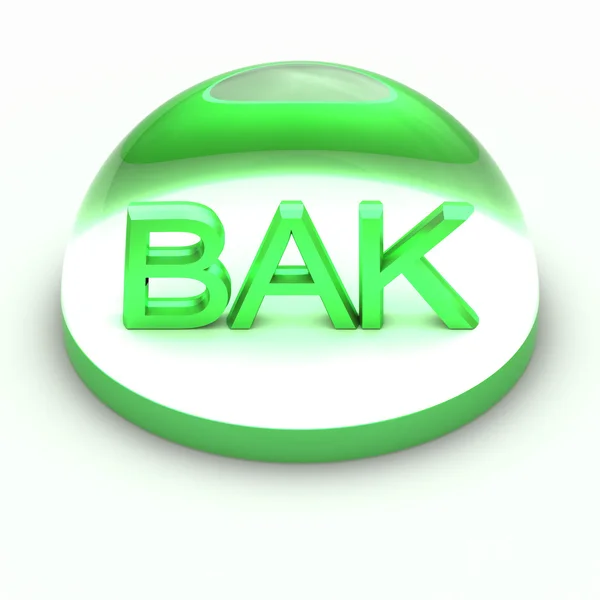 Icono de formato de archivo 3D Style - BAK — Foto de Stock