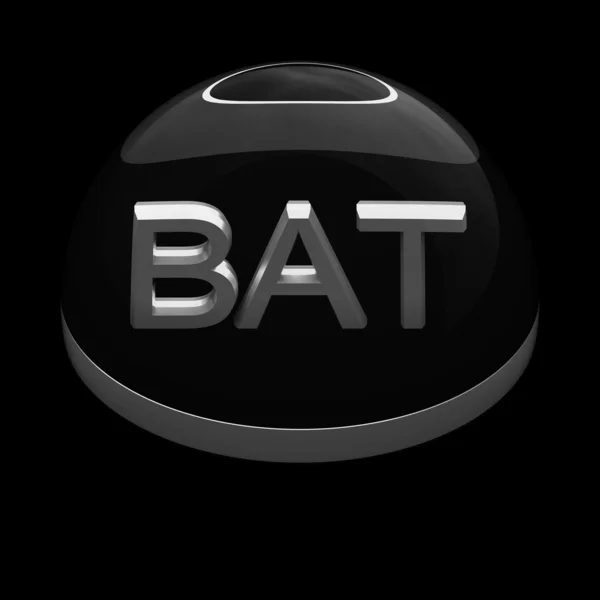3d 样式文件格式图标-蝙蝠 — 图库照片