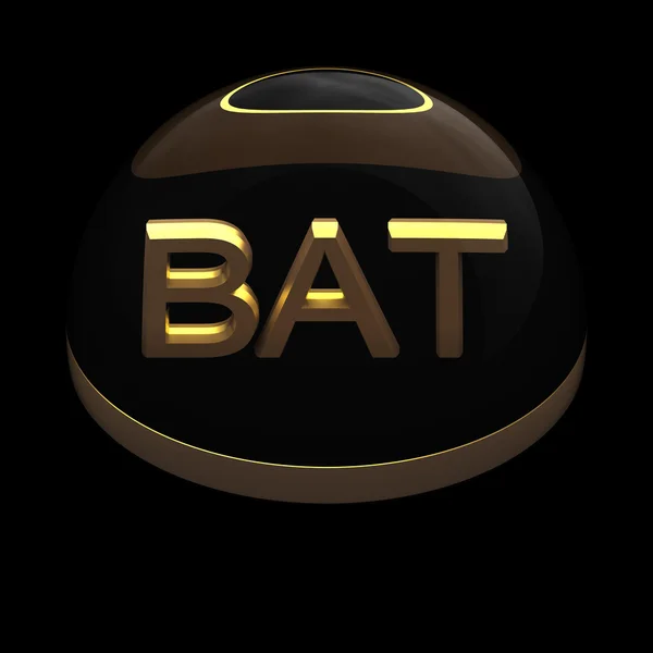 Ícone de formato de arquivo de estilo 3D - BAT — Fotografia de Stock