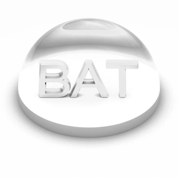 3 차원 스타일 파일 형식 아이콘-박쥐 — 스톡 사진
