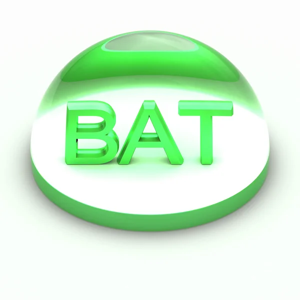 Icono de formato de archivo 3D Style - BAT —  Fotos de Stock