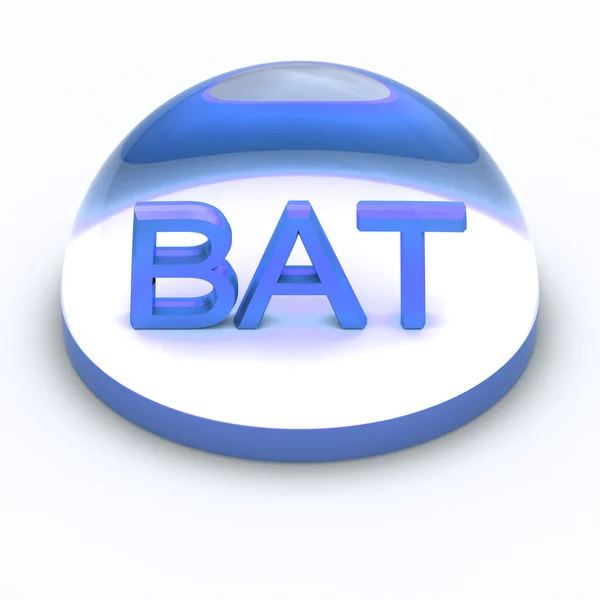 Ikon format berkas Gaya 3D - BAT — Stok Foto