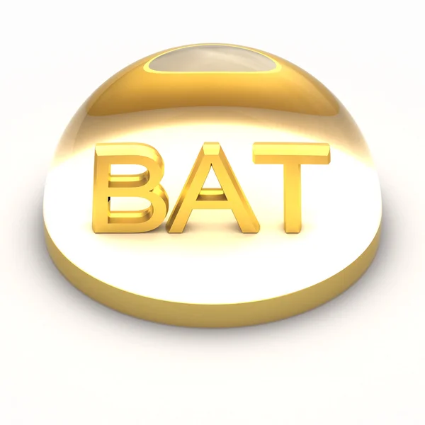 Ícone de formato de arquivo de estilo 3D - BAT — Fotografia de Stock