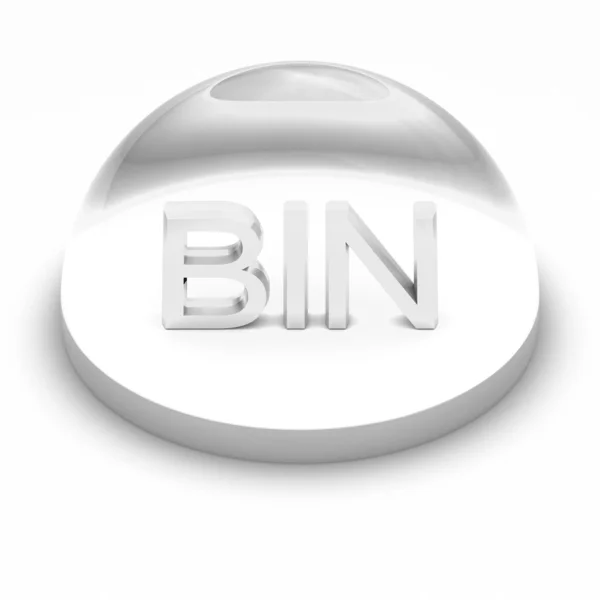 3D-stijl bestand formaat icon - bin — Stockfoto