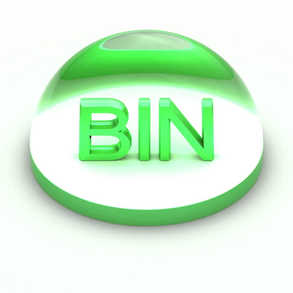 3D Style file format icon - BIN — Stock Photo, Image