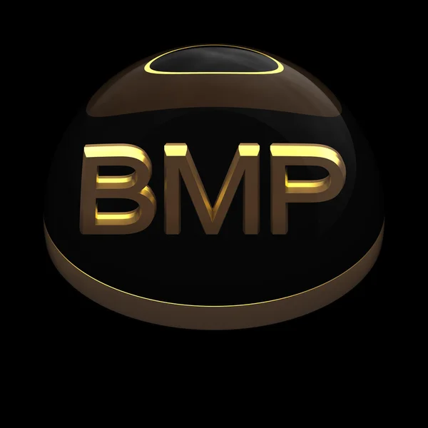 Symbol für das Dateiformat im 3D-Stil - bmp — Stockfoto