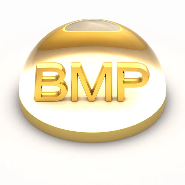 Symbol für das Dateiformat im 3D-Stil - bmp — Stockfoto