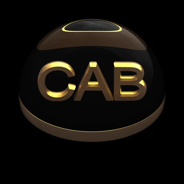 Ícone de formato de arquivo de estilo 3D - CAB — Fotografia de Stock