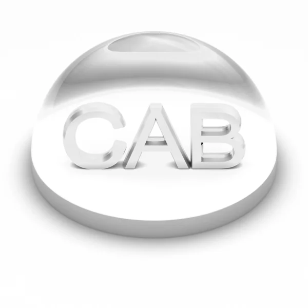 Ícone de formato de arquivo de estilo 3D - CAB — Fotografia de Stock
