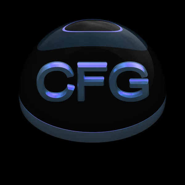 Icône de format de fichier 3D Style CFG — Photo