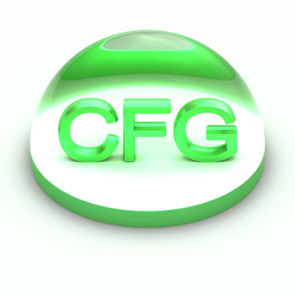 Icona del formato file 3D Style - CFG — Foto Stock