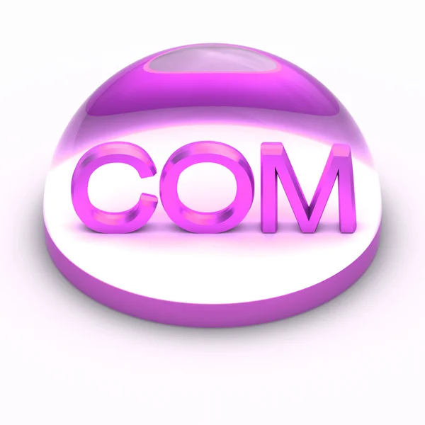 Ícone de formato de arquivo de estilo 3D - COM — Fotografia de Stock