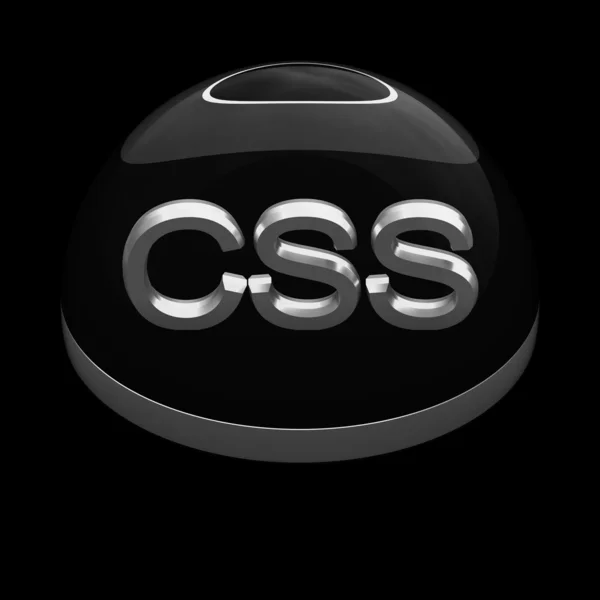 3D Style file format icon - CSS — Stock Photo, Image