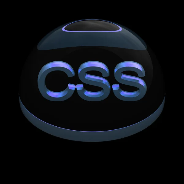 3D стиль формат значок файлу - Css — стокове фото